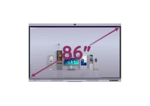 Интерактивная панель с диагональю 86 дюймов, разрешением UHD 4K 3840х2160, поддержкой 20 касаний, Android 13