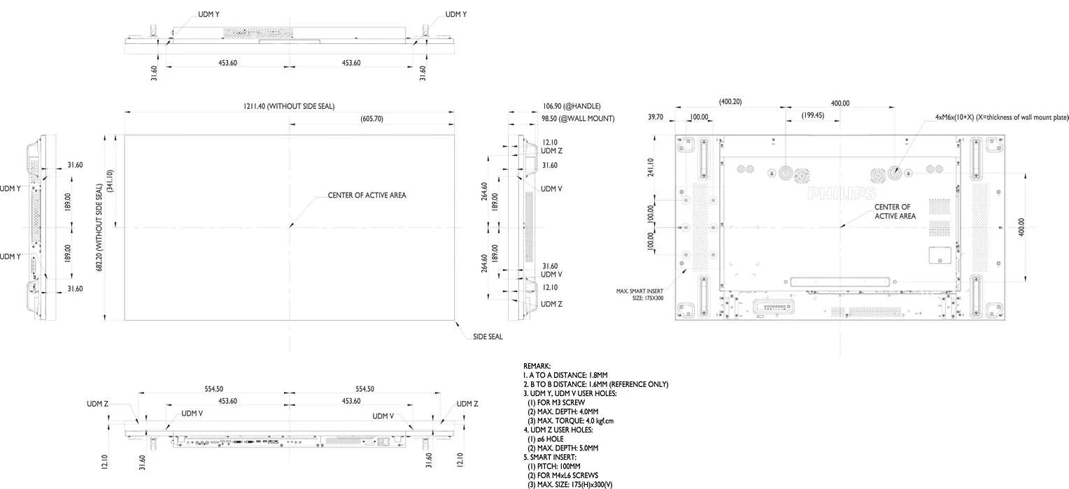 Профессиональная панель Philips 55BDL1007X/00