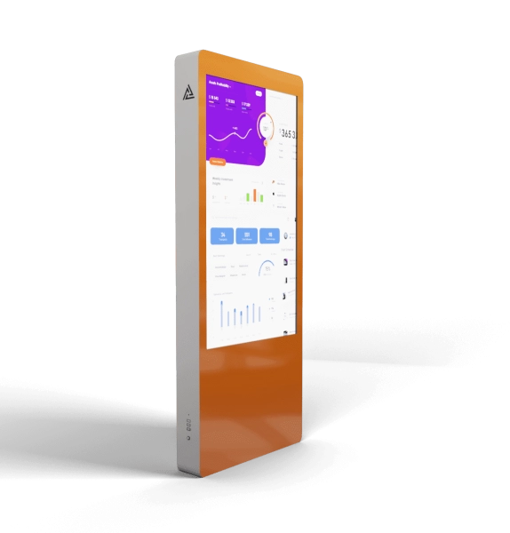 Настенный киоск Aurora 43" с индукционной петлей и Kiosk Info