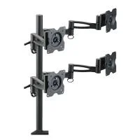 Настольный кронштейн для 4 мониторов Kromax OFFICE-4 Black
