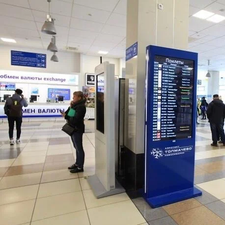 Интерактивный сенсорный киоск Elementos 43" сверхтонкий с фасадным стеклом