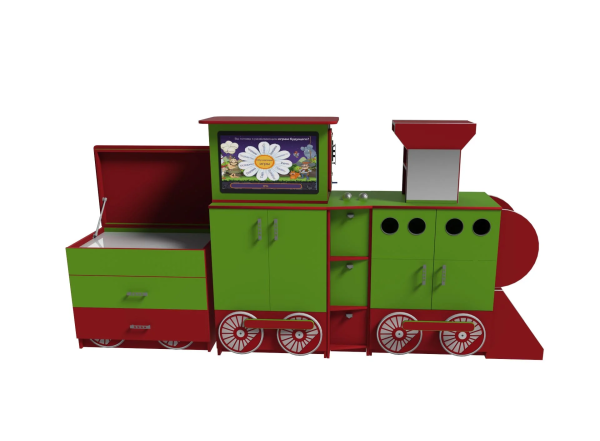 Профессиональный интерактивный логопедический комплекс AVKompleks Logo 30 в форме паровоза