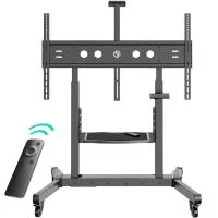 Мобильная стойка ONKRON для телевизора с кронштейном 50"-100", TS1991 eLift черная