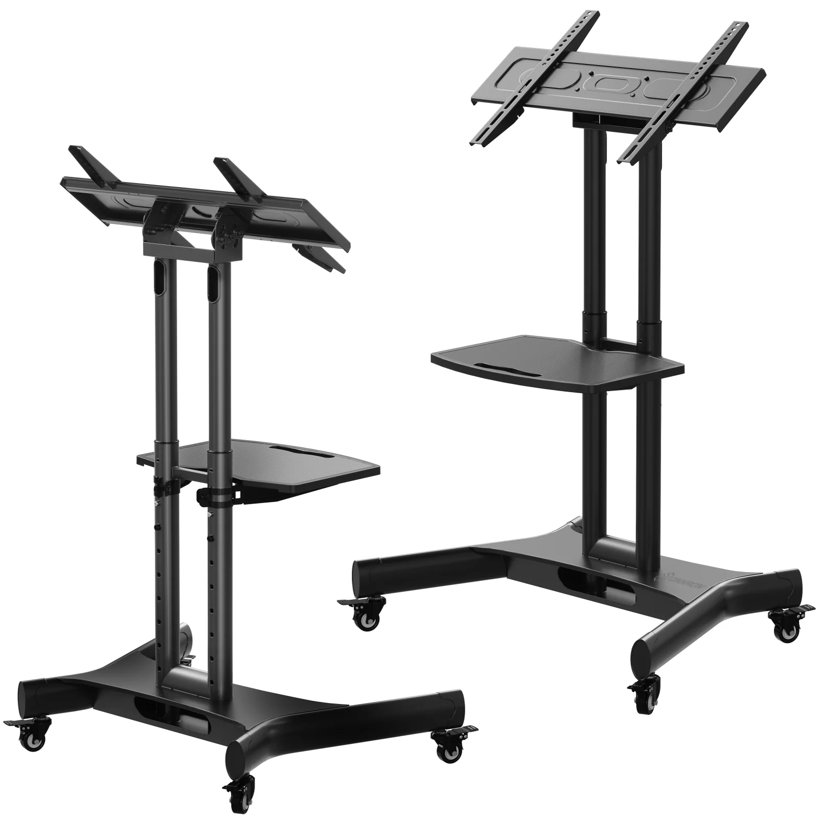 Мобильная стойка ONKRON для ТВ и интерактивной панели с кронштейном 32"-70", чёрная TS1350