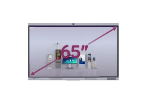 Интерактивная панель с диагональю 65 дюймов, разрешением UHD 4K 3840х2160, поддержкой 20 касаний, Android 13