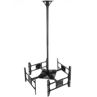 Потолочный кронштейн ONKRON для 4 телевизоров 32”- 55" CPRO2L-4 чёрный