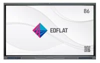 Интерактивная панель EDFLAT EDF86UH | Диагональ 86 дюймов | Разрешение 4K UHD 3840x2160 | Android 11