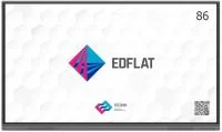 Интерактивная панель EDFLAT ED86UH  | Диагональ 86 дюймов | Разрешение 4K UHD 3840x2160 | Android 11