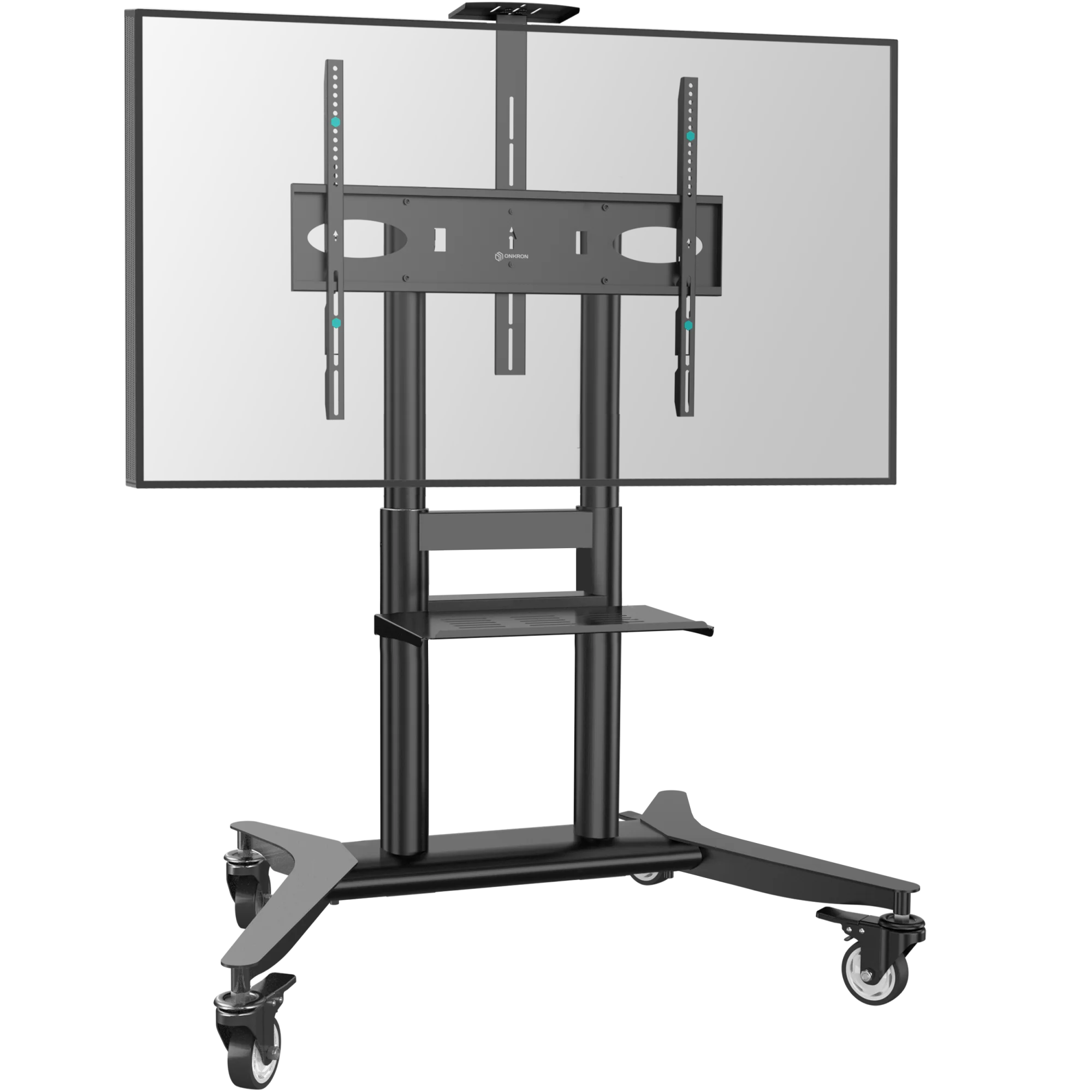 ONKRON стойка для телевизора с кронштейном 55"-90", мобильная, чёрная TS1871