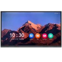 Интерактивная панель с диагональю экрана 75 дюймов, разрешением 4K UHD 3840x2160, 20 одновременных касаний / ОС Android
