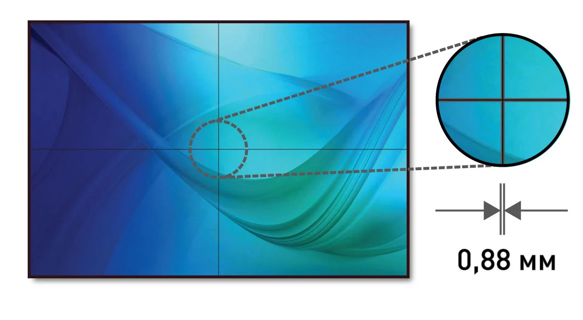 Видеостена EliteBoard BK557FFLE 2x2