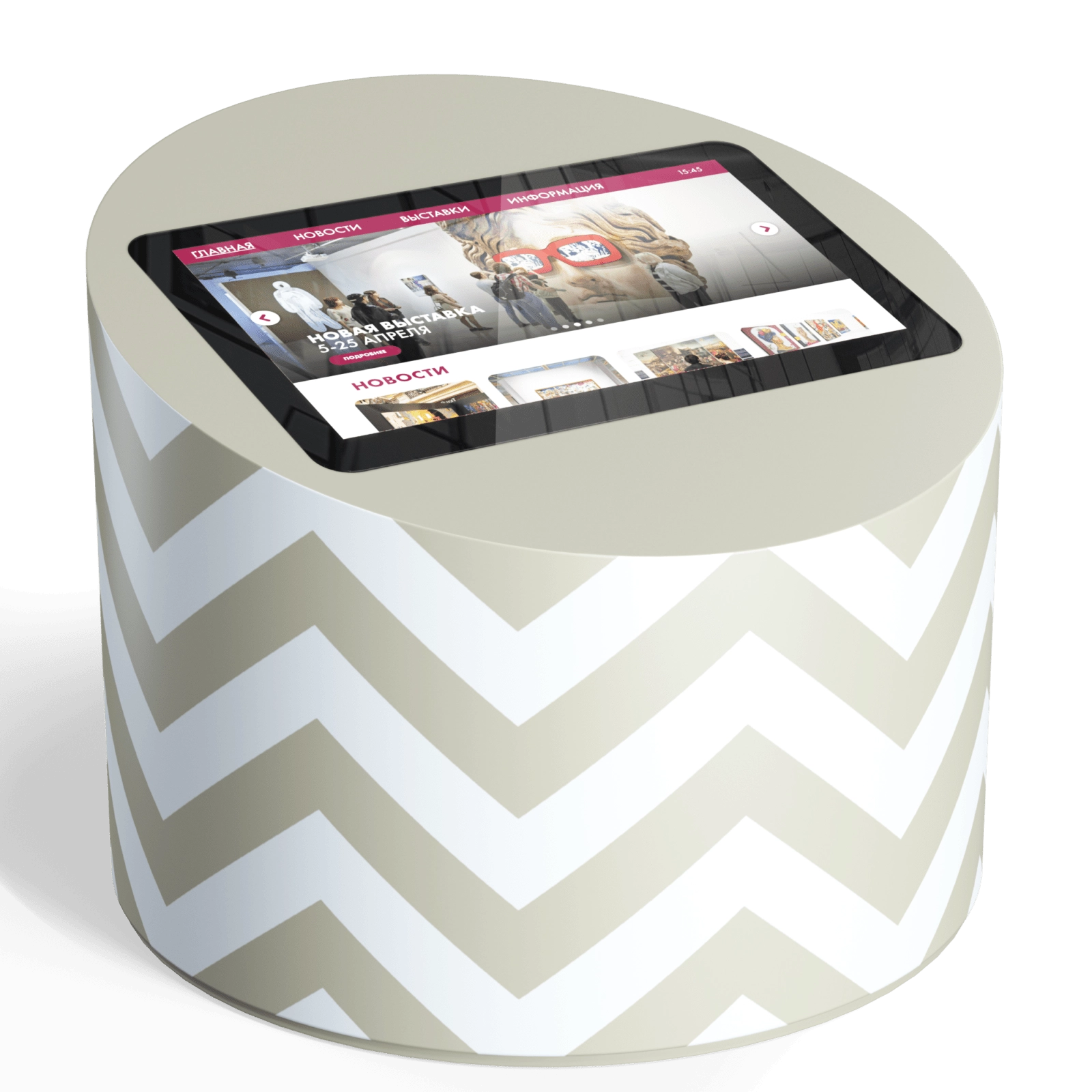 Интерактивный стол из искусственного камня LIGA group МОНО 43″