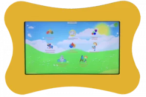 Интерактивная панель с диагональю 32 дюйма, спроектирована специально для оснащения детского сада и начальной школы