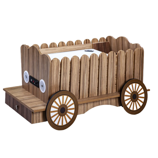 Стилизованный световой песочный стол «Телега» из серии «Кисельковое царство»