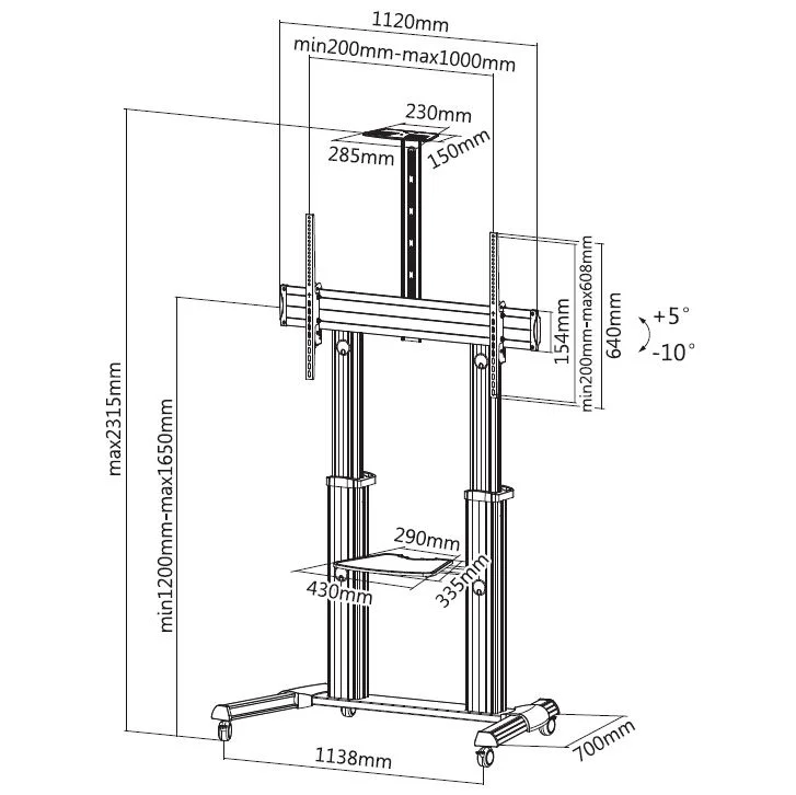 Напольная мобильная стойка Digis DSM-P106C