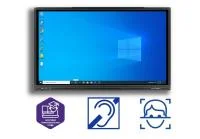 <p>Интерактивный комплекс с сенсорным экраном, диагональю не менее 1880 мм - 1905 мм. Сенсор одновременно распознаёт до
    20-ти касаний.</p>
<b>В комплекте:</b>
<ul>
    <li>Интерактивная панель, 75 дюймов.</li>
    <li>Мобильная стойка с регулируемой в