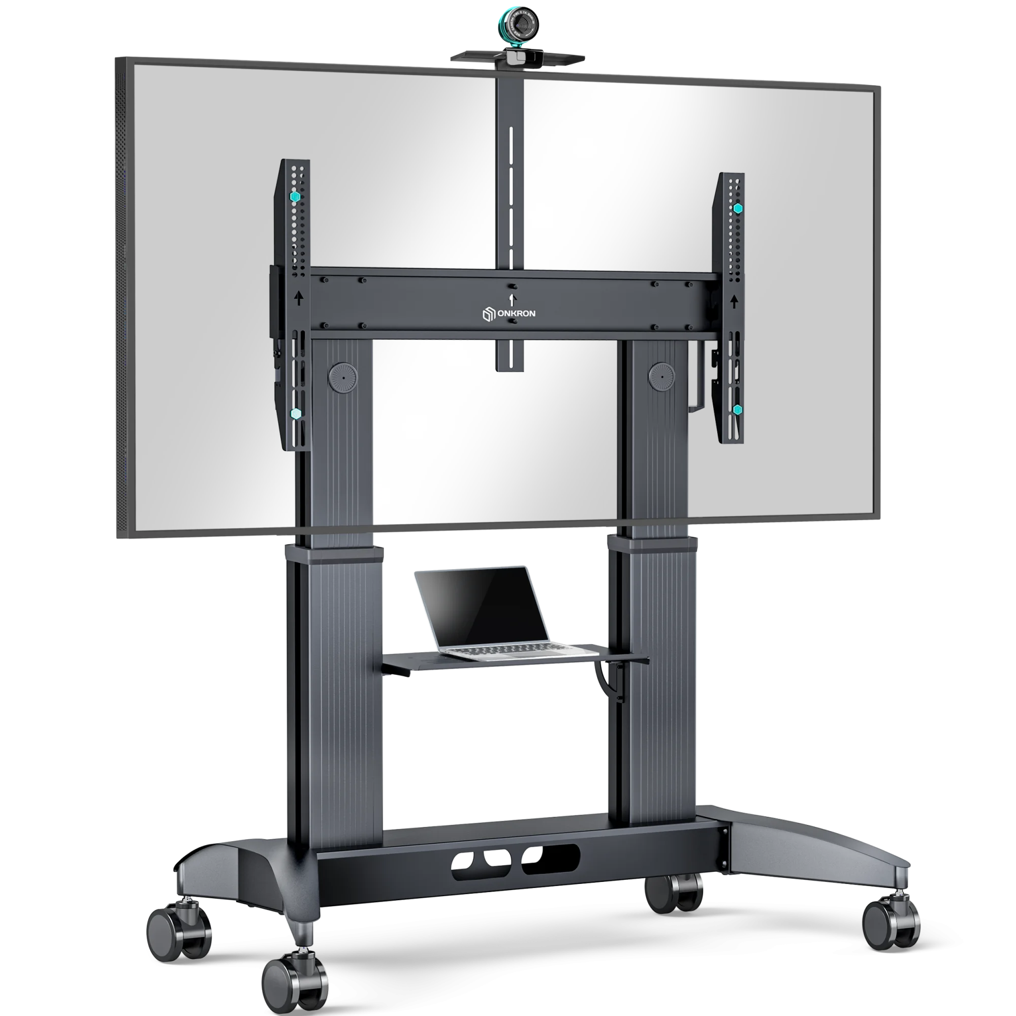 ONKRON стойка для телевизора с кронштейном 70"-110", мобильная, чёрная TS2821