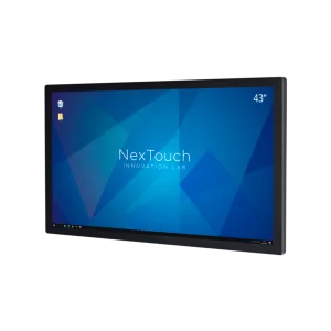 Интерактивная панель с диагональю 43 дюйма, разрешением 1920 x 1080 и поддержкой до 10 одновременных касаний.