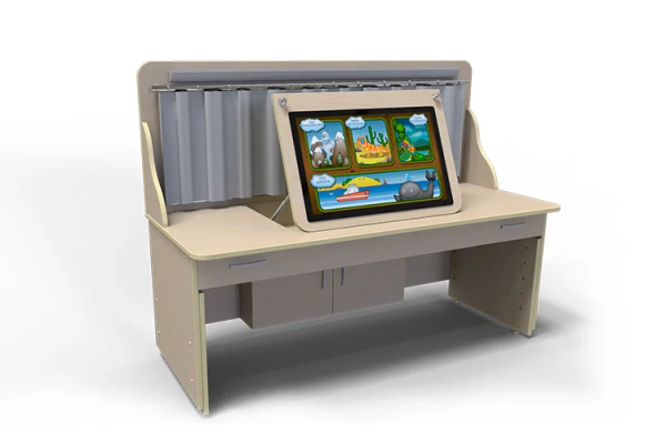 Профессиональный интерактивный логопедический стол AVKompleks Logo 23 регулируемый по высоте