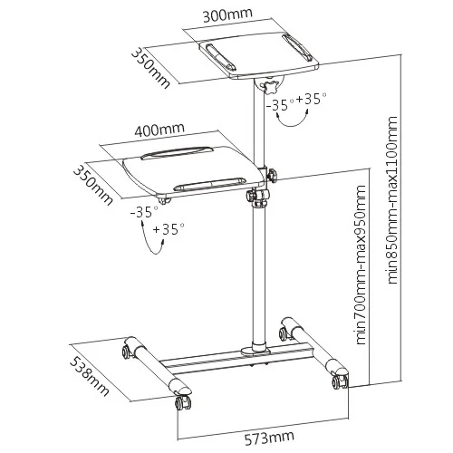 Столик для проектора Classic Solution PT-16 (Twin)
