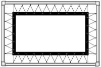 Полотно на люверсах Corvus (16:9) 450х260 (Z 428х238/9 серое просветное (RP)-PS/S)