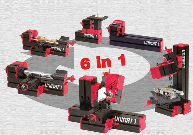Конструктор модульных станков UNIMAT 1 Classic (6в1). Базовый набор. 160141EDUR