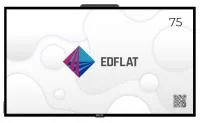 Интерактивная панель EDFLAT EDF65CTP 75 дюймов | до 20 одновременных касаний | 4K UHD 3840x2160 | Android 13.0