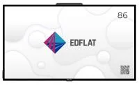Интерактивная панель EDFLAT EDF65CTP 86 дюймов | до 20 одновременных касаний | 4K UHD 3840x2160 | Android 13.0