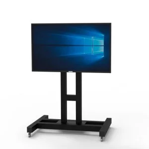 Интерактивная панель с регулируемой стойкой с диагональю 43 дюйма, разрешением FullHD (1920х1080), 20 касаний, приложения для обучения и развития