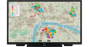 Интерактивная панель с диагональю 75 дюймов, разрешением 4K UHD 3840x2160, 20 одновременных касаний | Android