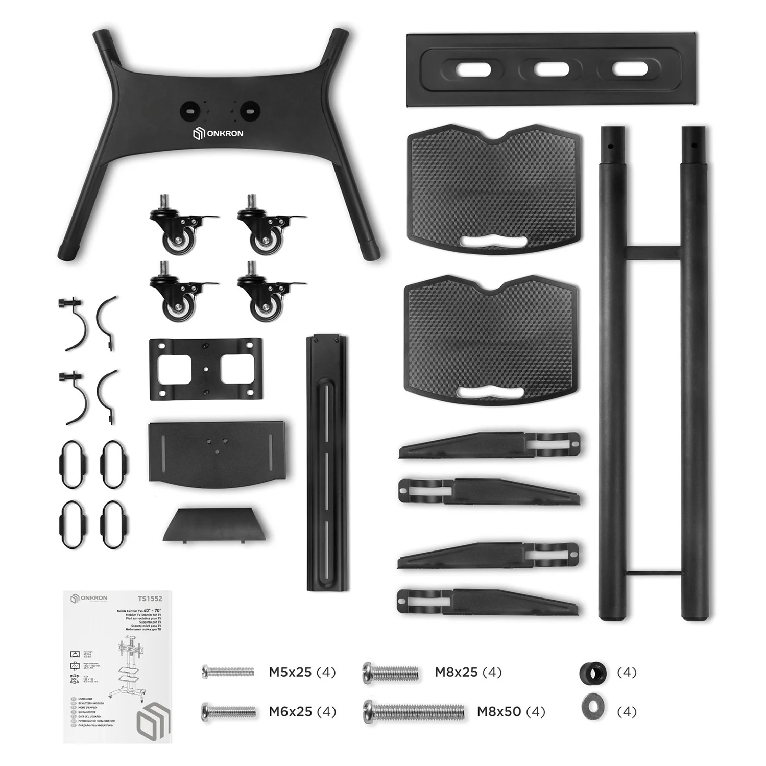 Мобильная стойка ONKRON TS1552 черная