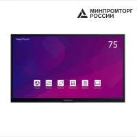 Интерактивная панель TeachTouch ВT70-75U | Диагональ 75 дюймов | разрешение 4K UHD 3840x2160 | 20 одновременных касаний | Android 11
