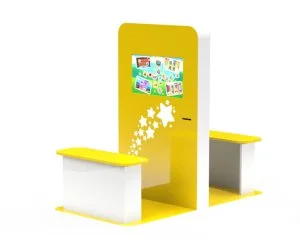 Интерактивный комплекс с 2 интерактивными панелями диагональю 22 дюйма, разрешением Full HD 1920x1080, количество касаний 10