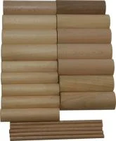 Заготовка цилиндрическая, различного диаметра (липа, бук), 20шт. 163100