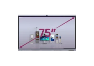 Интерактивная панель с диагональю 75 дюймов, разрешением UHD 4K 3840х2160, поддержкой 20 касаний, Android 13