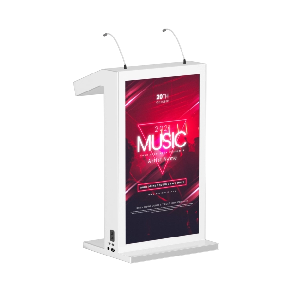 Интерактивная трибуна One Premium 27'  (с рекламным дисплеем)